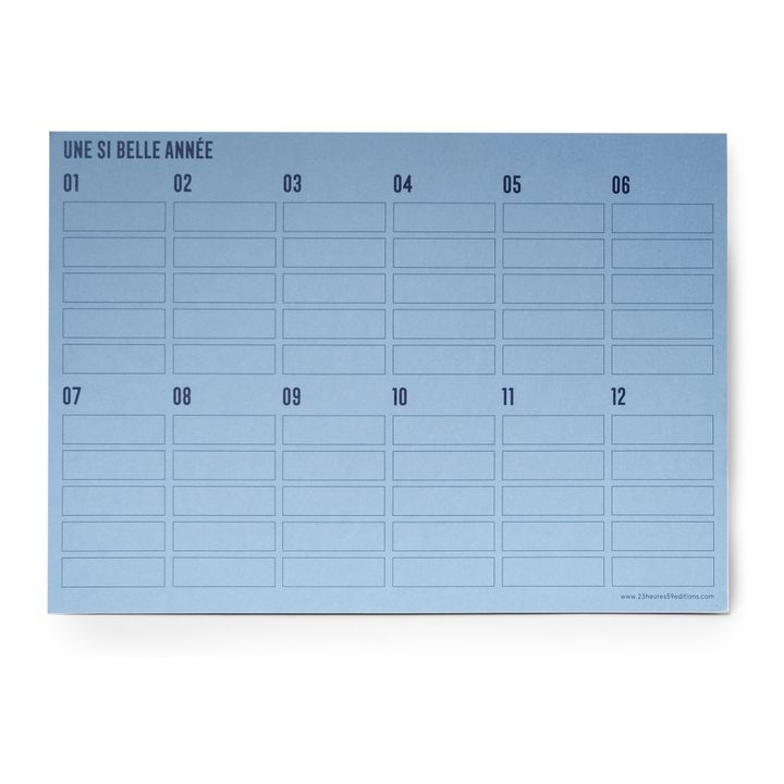 Protector de escritorio bloc de notas | Azul- Imagen del producto n°0