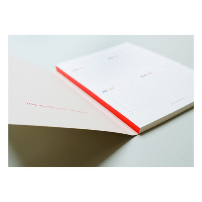 Cuaderno de listas de tareas Rojo