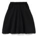 Two-Tone Organic Cotton Fleece Skirt Black- Miniature produit n°3