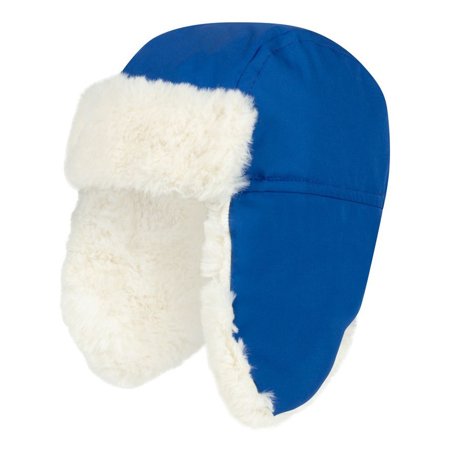 Faux Fur Hat Blue- Product image n°0