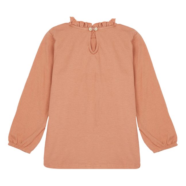 T-shirt Blouse Ingunn Coton Bio | Corail