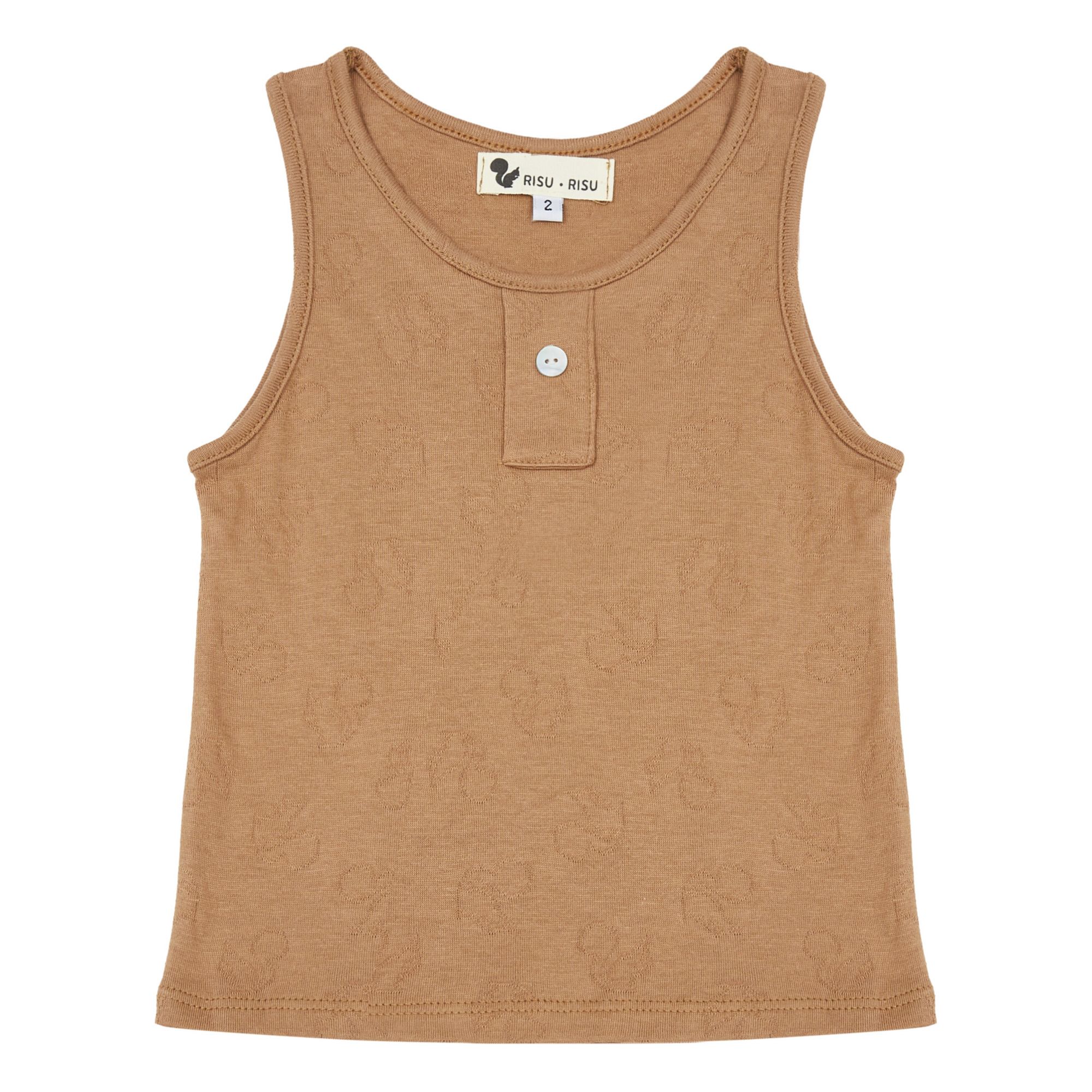 Cacheur Organic Cotton Tank Top Brown- Product image n°0