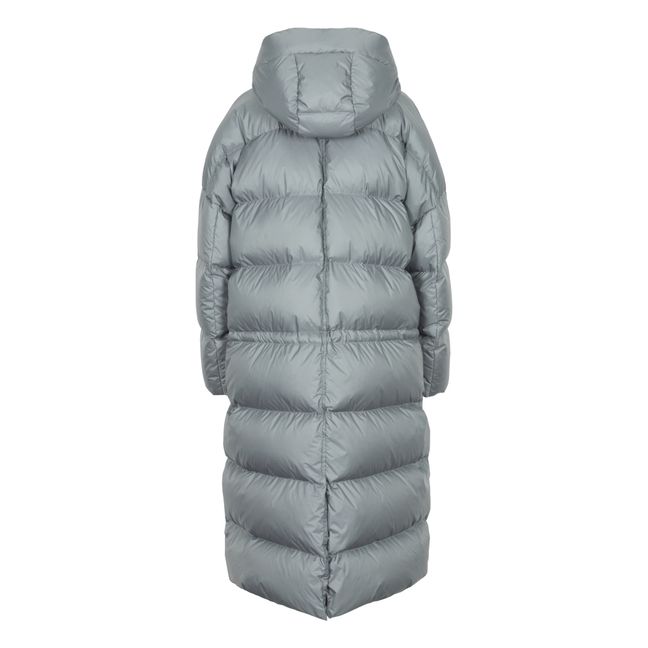 Long Oversized Down Jacket | Sage