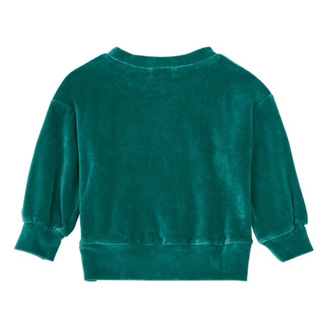 Nat Organic Cotton Velvet Sweatshirt Green