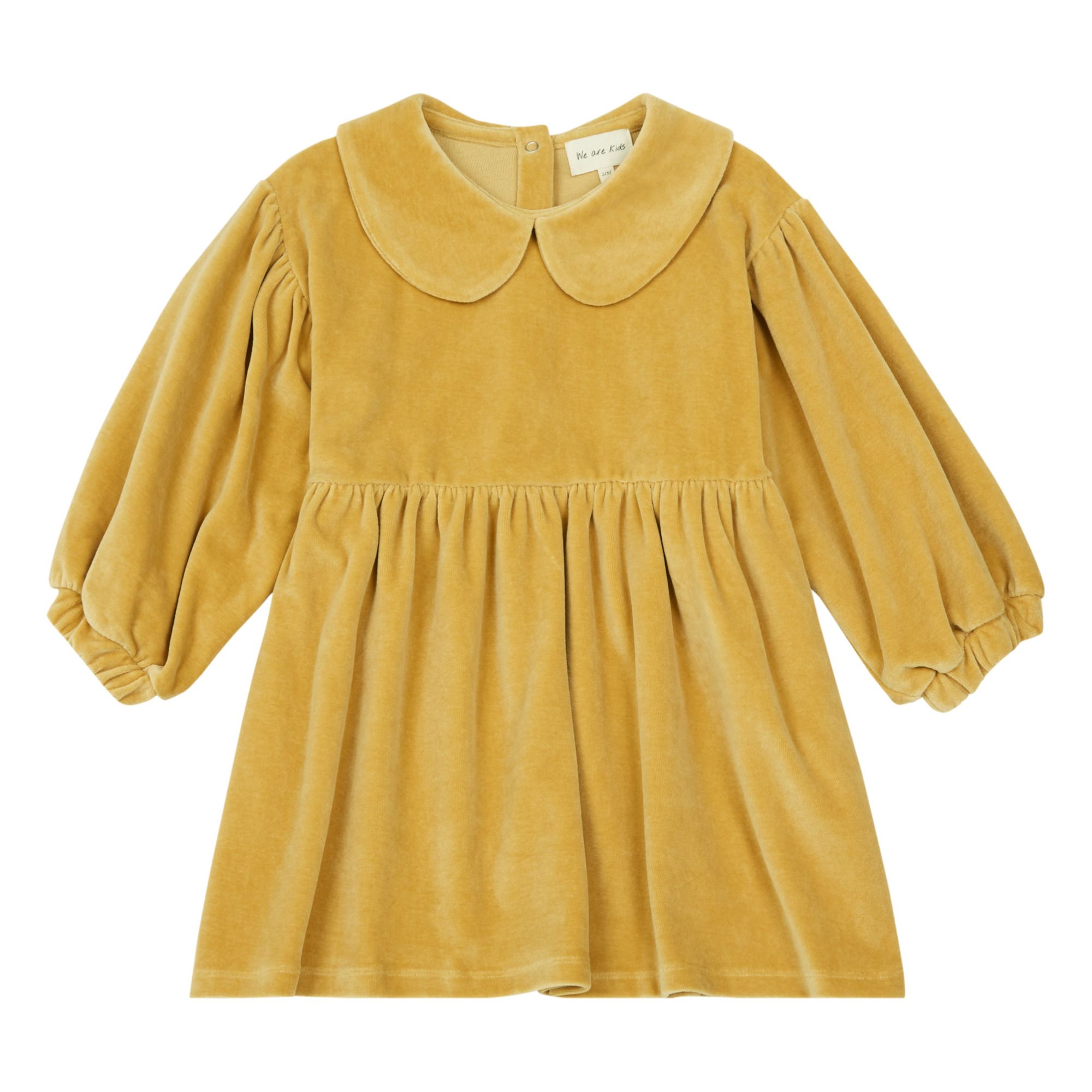 We Are Kids - Robe Alma Velours Coton Bio - Fille - Jaune
