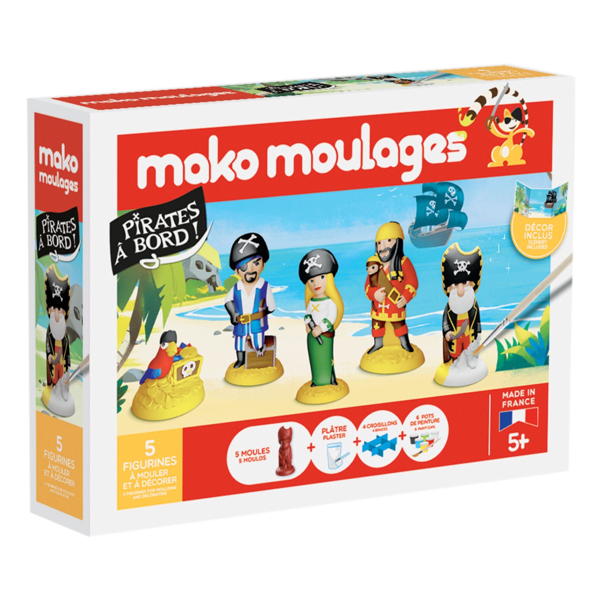 Mako Moulages - Coffret Pirates à bord - Multicolore