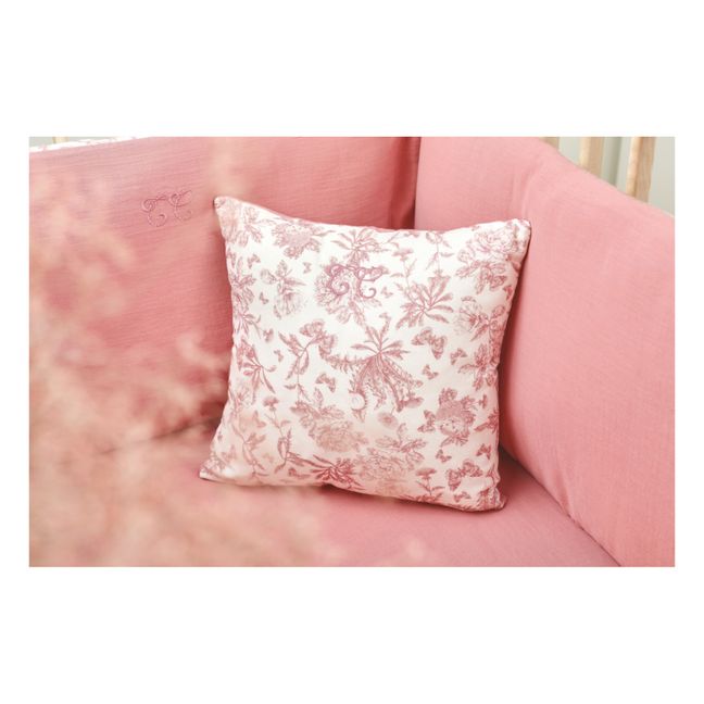 Kissen Toile-de-Jouy | Pfirsichfarben
