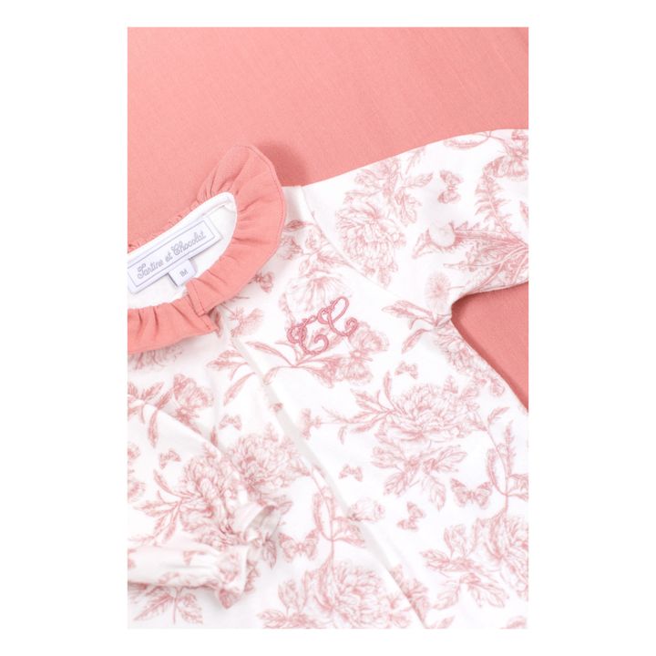 Toile de Jouy Sleepsuit | Peach- Product image n°3