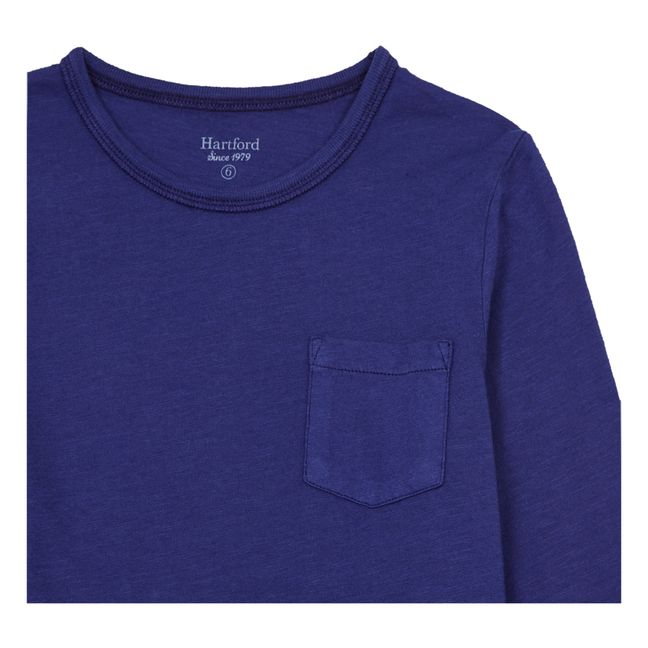 T-shirt con tasca Crew Blu