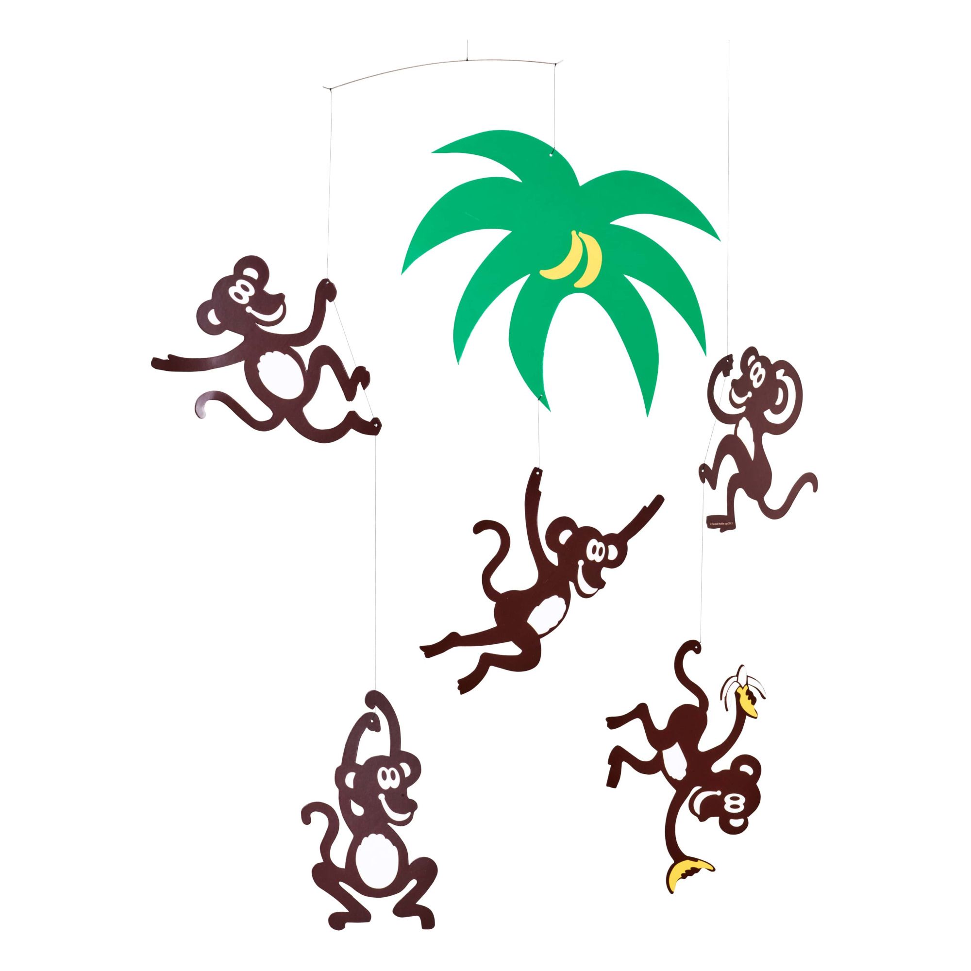 Flensted - Mobile singes dans les arbres - Multicolore