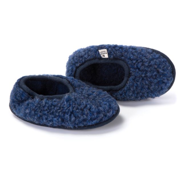Chaussons Shearling | Bleu marine