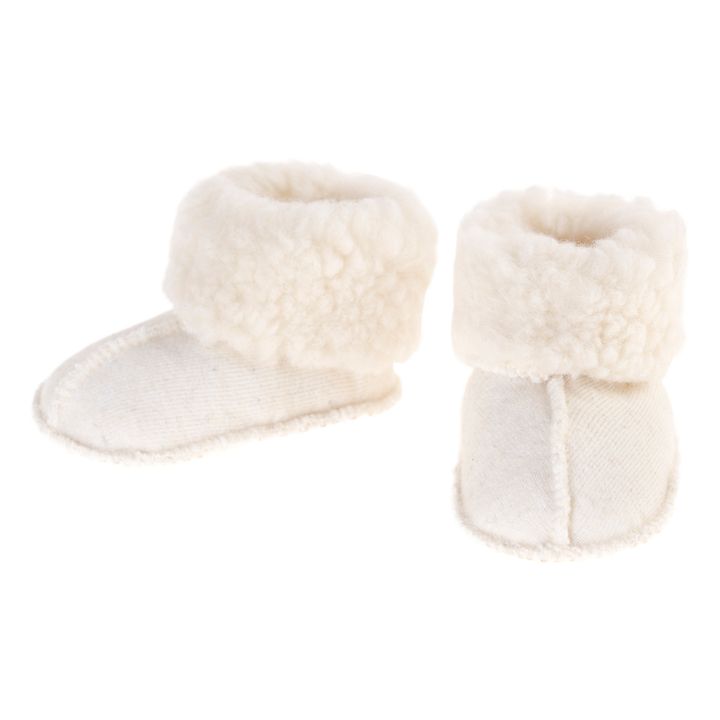 Alwero - Shearling Baby Slipper - Cream | Smallable