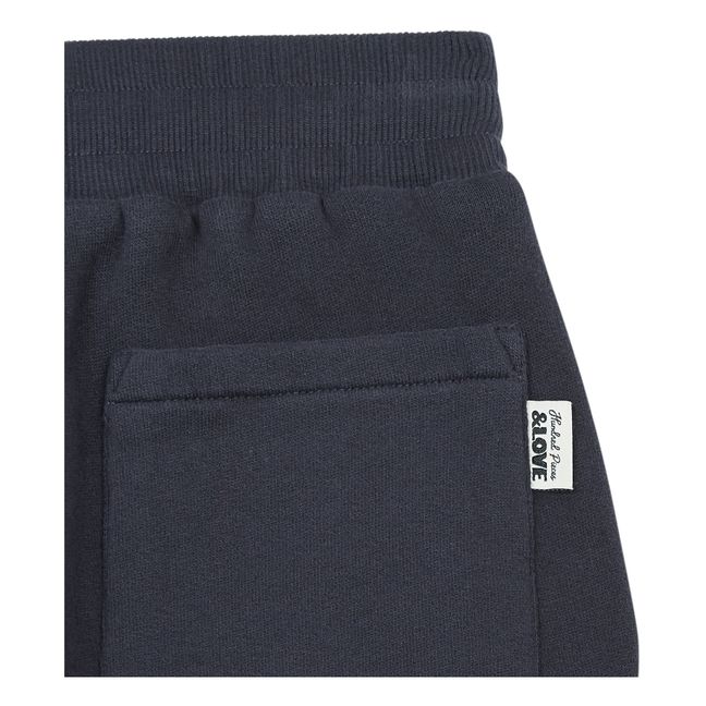 Pantalón de chándal Amplio algodón orgánico Negro