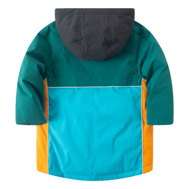 Memory-Fabric Pullover Jacket Grün