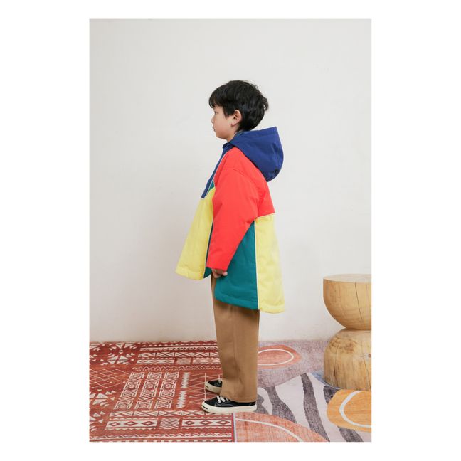 Memory-Fabric Pullover Jacket | Red