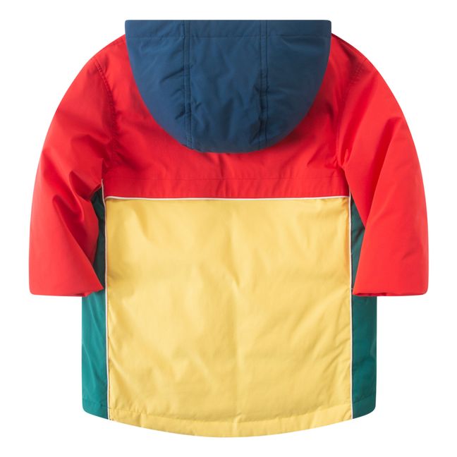 Memory-Fabric Pullover Jacket | Red
