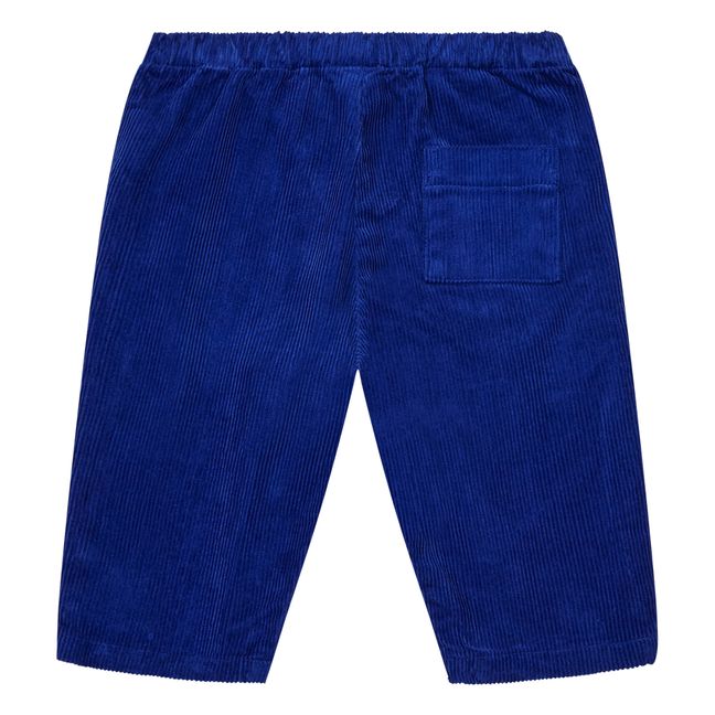 Pantalon Velours Futur Bleu