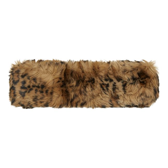 Eleni Faux-Fur Headband Leopard