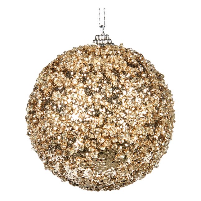 Glitter Christmas Bauble Champagne