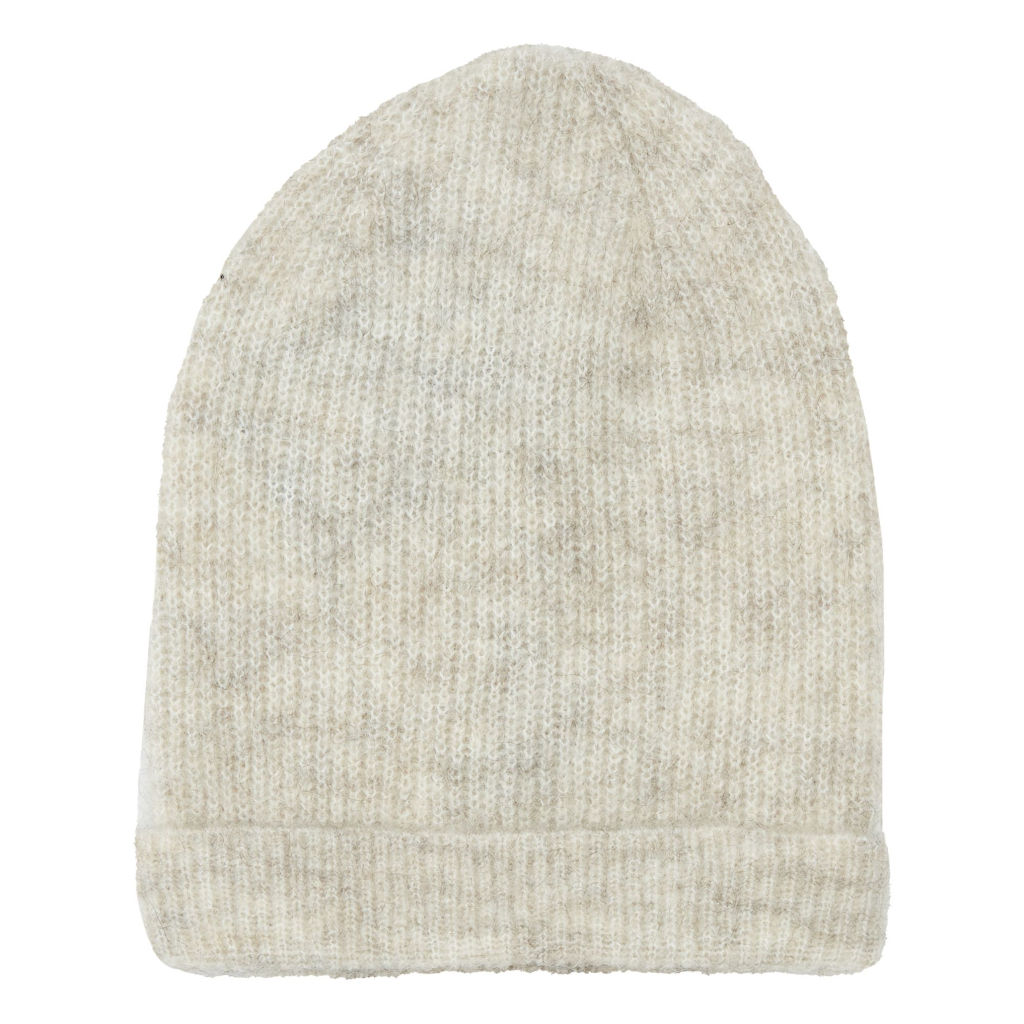 Amos Mohair and Wool Beanie Heather 