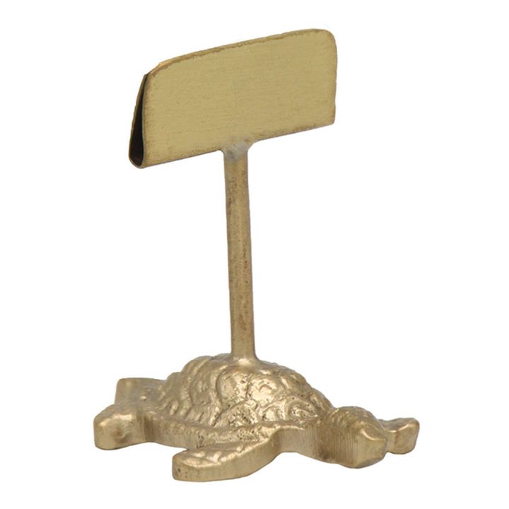 Turtle Card Holder Golden brown- Product image n°0