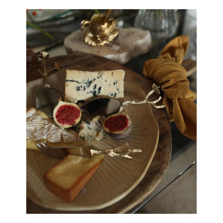 Cuchillo para queso - Juego de 3 | Marrón Dorado- Imagen del producto n°1