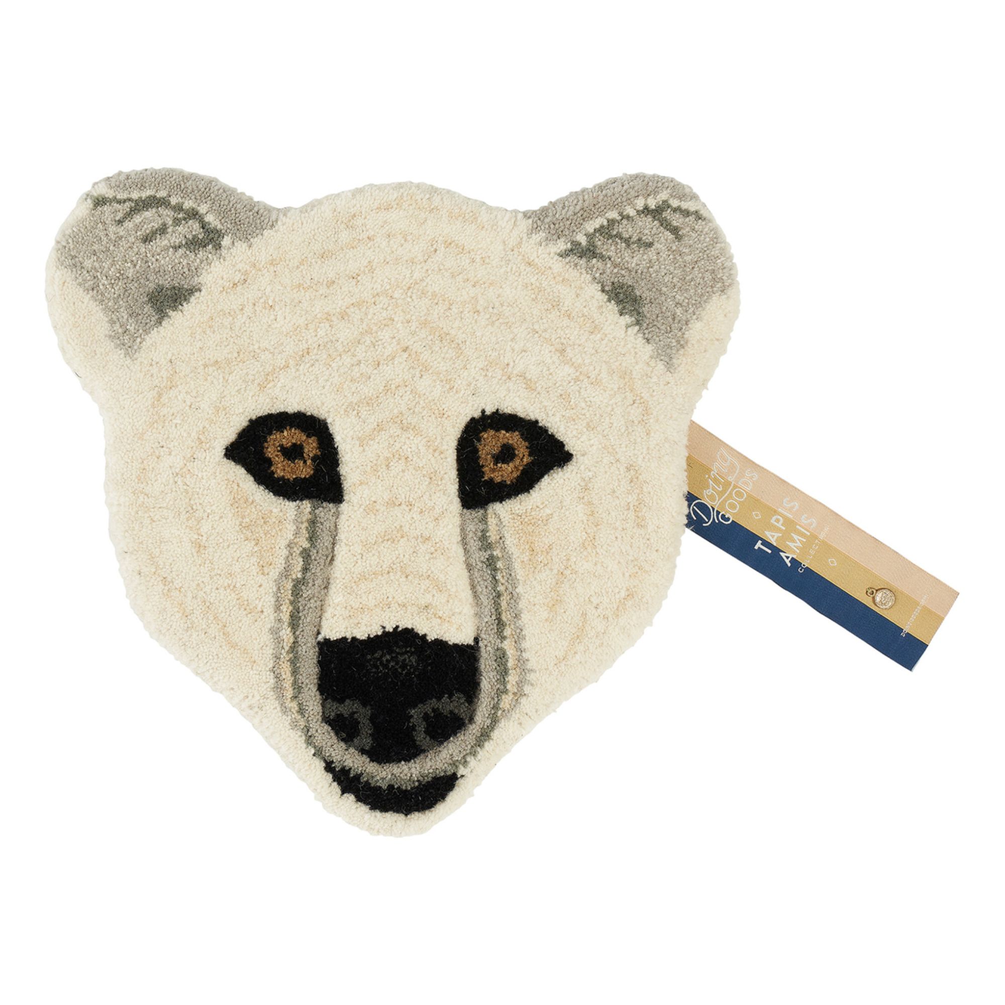 Doing Goods - Tapis tête de d'ours polaire Kasbah - Blanc cassé