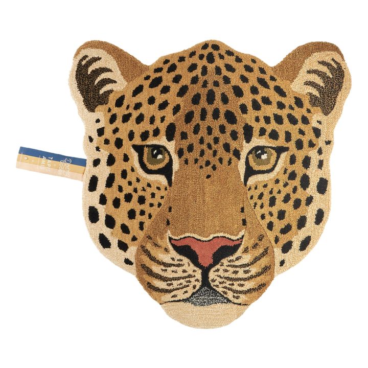 Himani Leopard Head Rug | Brown- Product image n°0