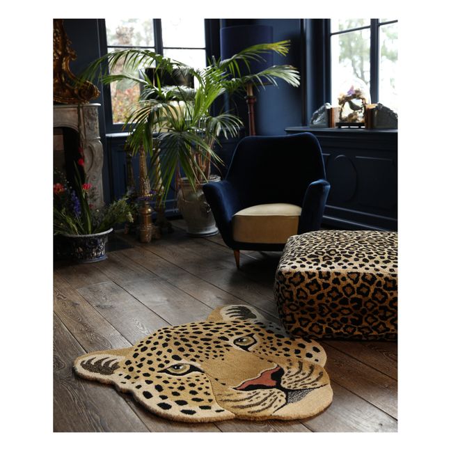 Tappeto a testa di leopardo, modello: Himani | Marrone
