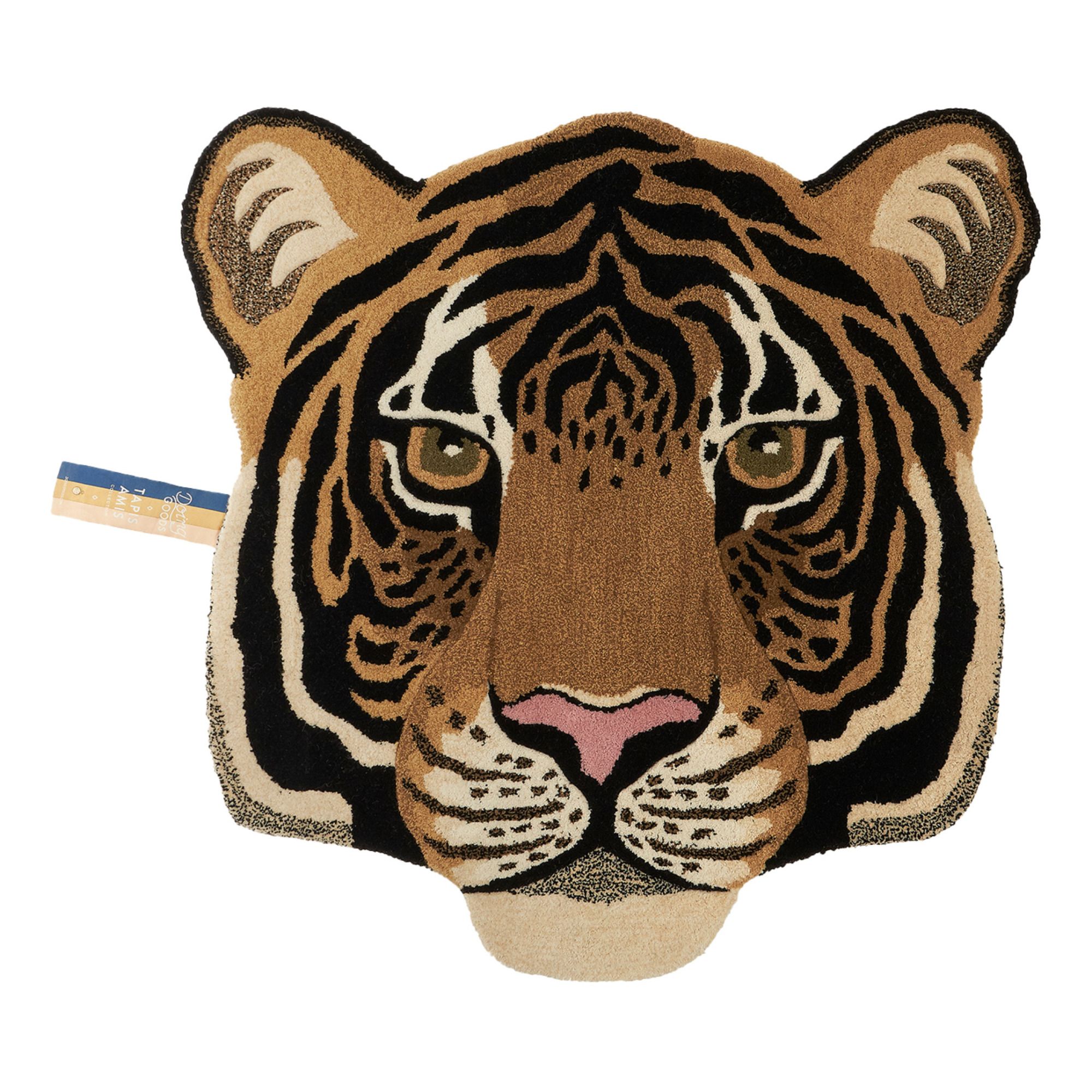 Tapis tête de tigre Rajah  Sable- Image produit n°0