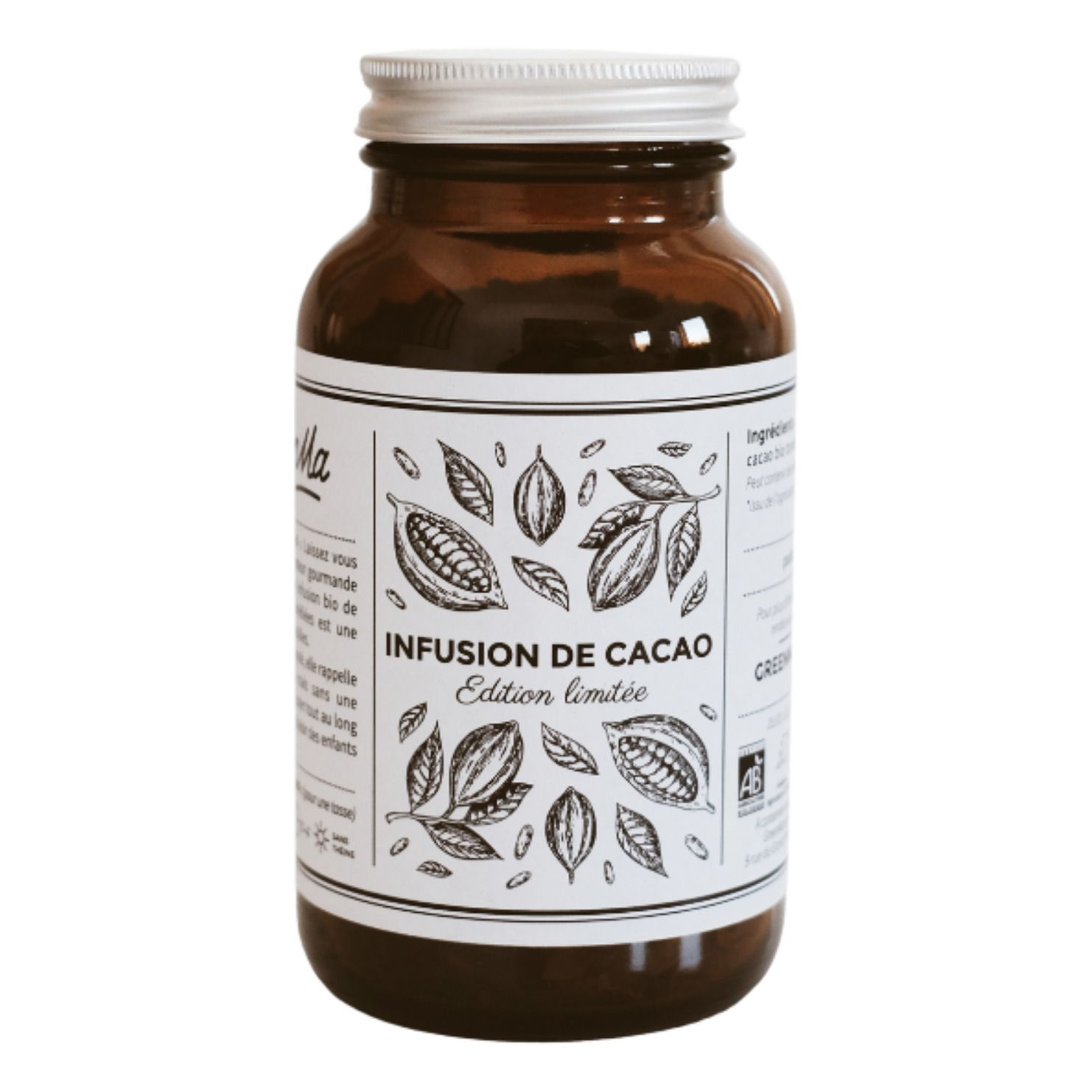 GreenMa - Infusion Fèves de cacao - 70 g - Blanc