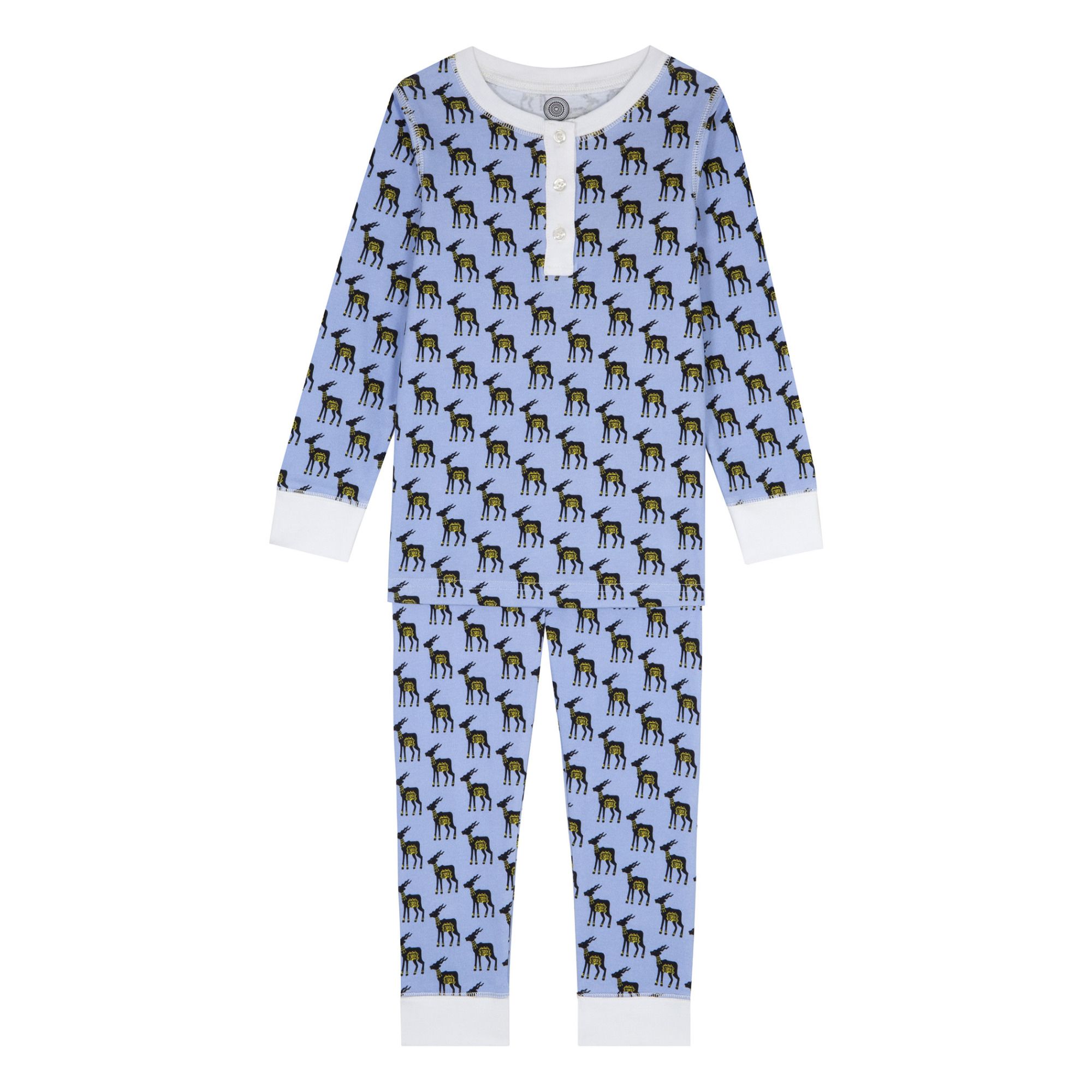 BRAI - Pyjama Deux Pièces Dodi Coton Bio - Fille - Bleu