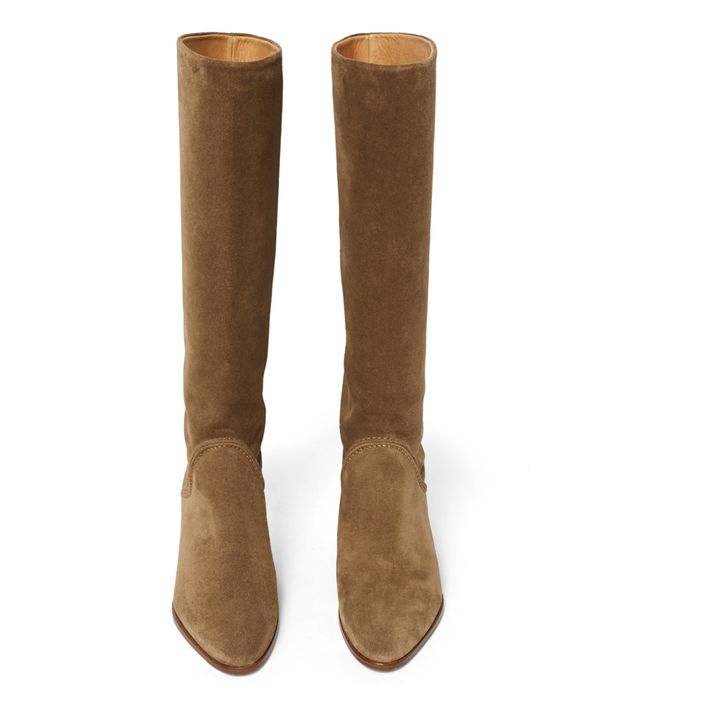 Boots 45mm suede leather Brown- Product image n°3
