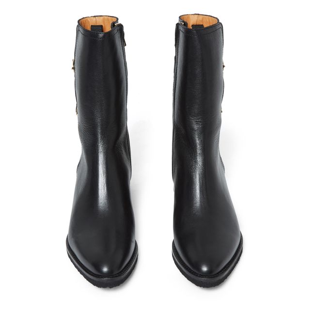 Leather Boots 45 mm | Black