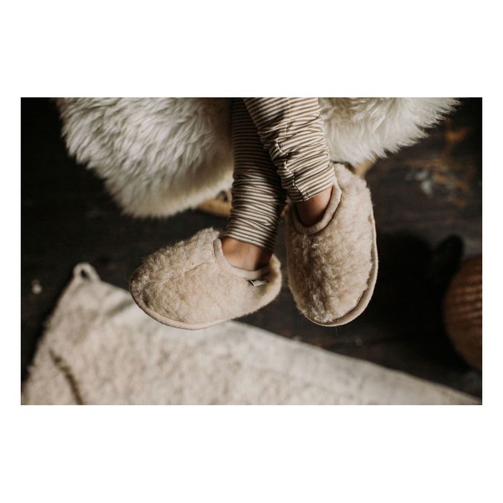 Hausschuhe Shearling | Cremefarben- Produktbild Nr. 1