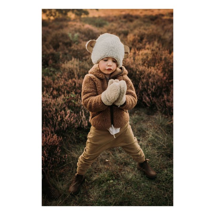 Bonnet Shearling Oreilles Animalières | Crème- Image produit n°2