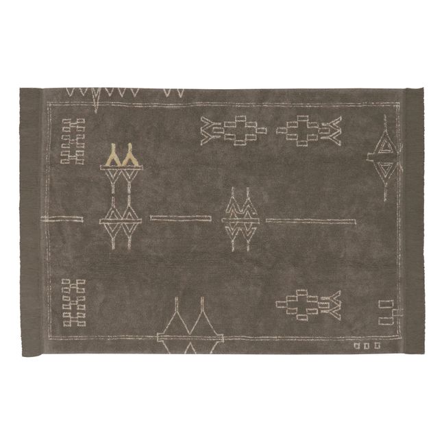 Tapis Kerman Smallable x Lorena Canals | Marron