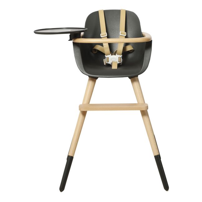 OVO LUXE CITY Beige Harness Highchair Charcoal grey