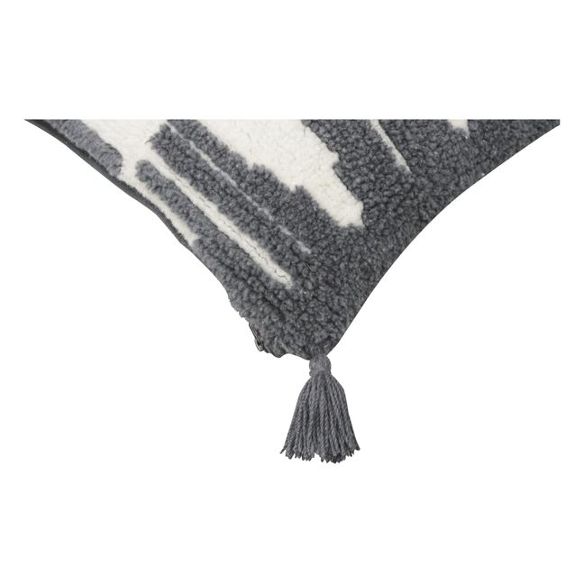 Coussin carré Zagros Smallable x Lorena Canals | Gris anthracite