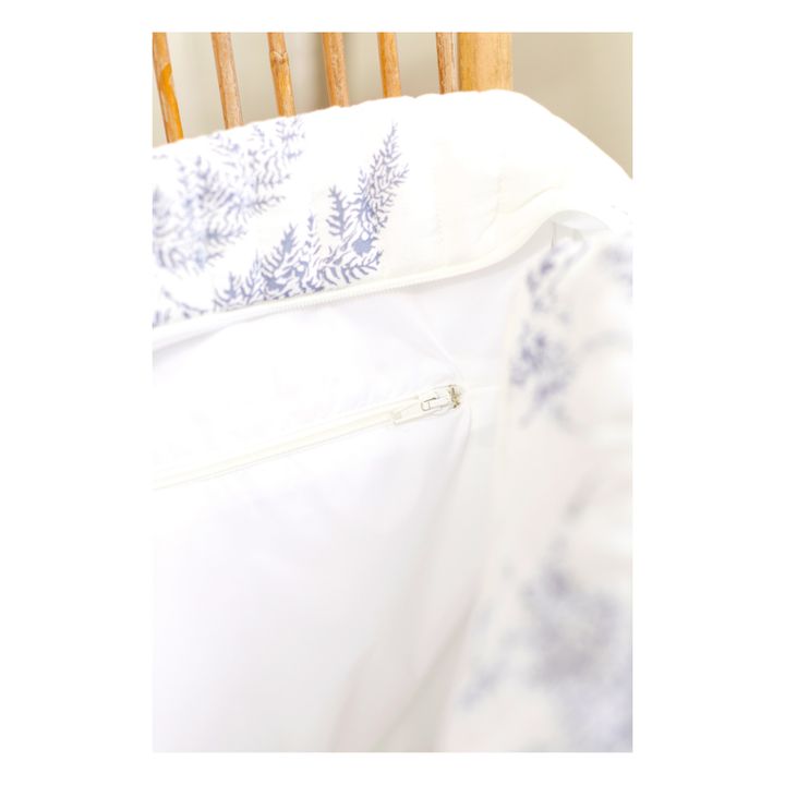 Leaf-Print Changing Bag & Blanket Navy blue- Product image n°8