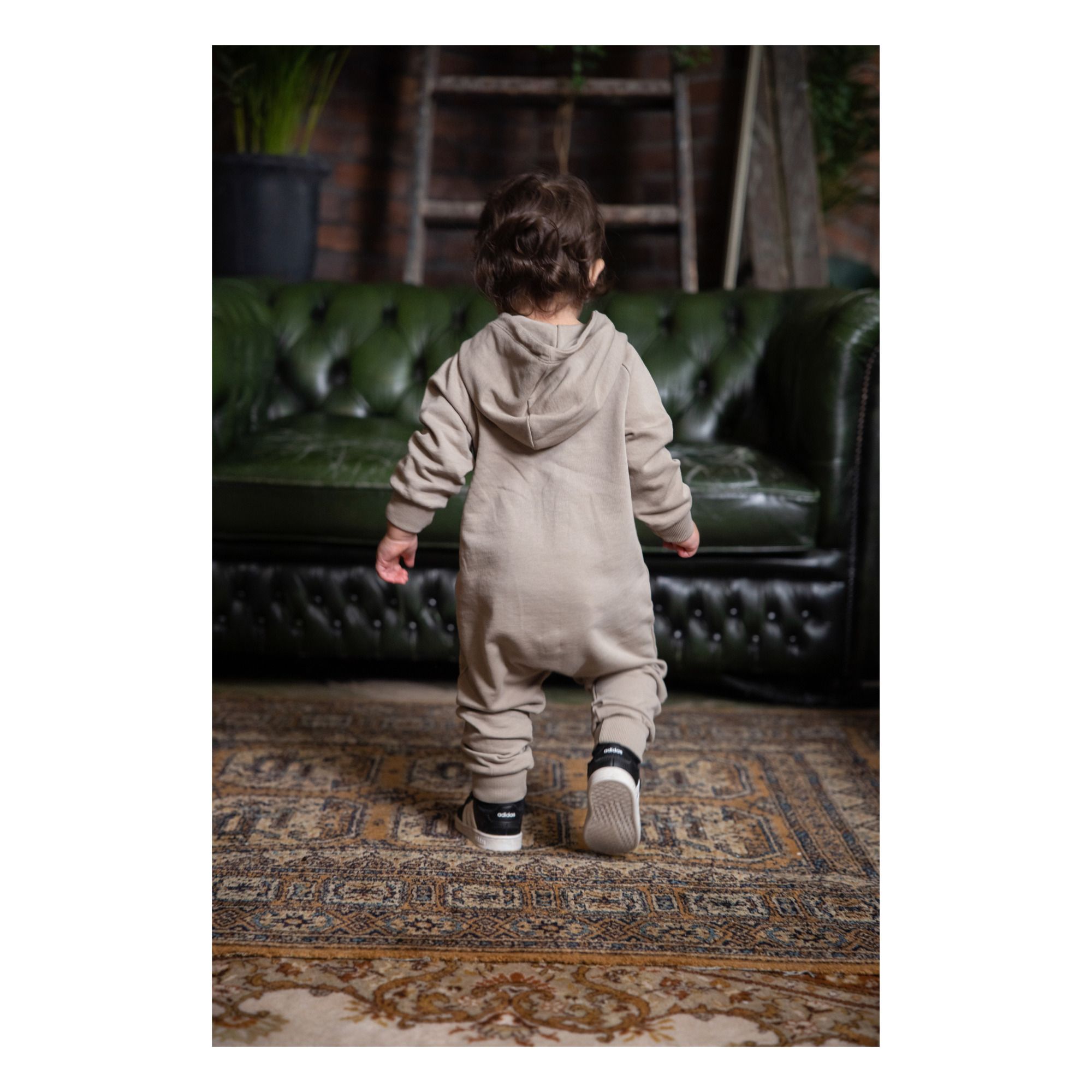 Mike Organic Cotton Jumpsuit Beige- Product image n°2