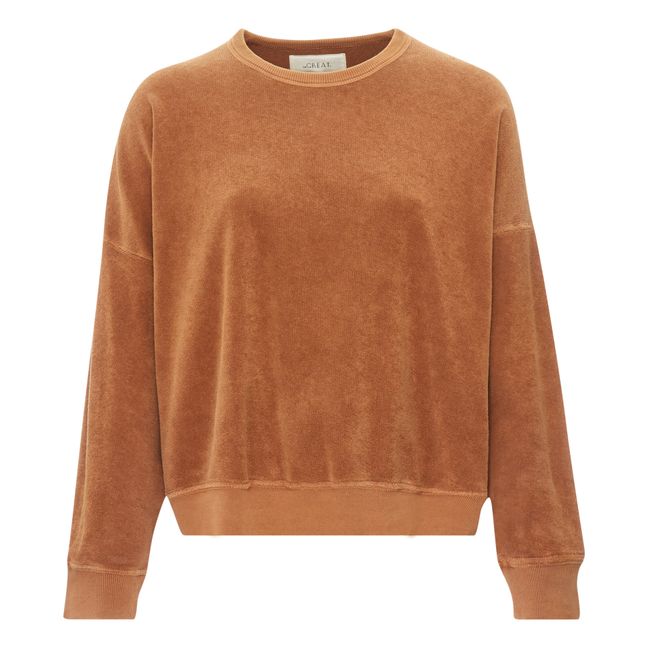 Frottee-Sweatshirt The Microterry Teanmate Rostfarben