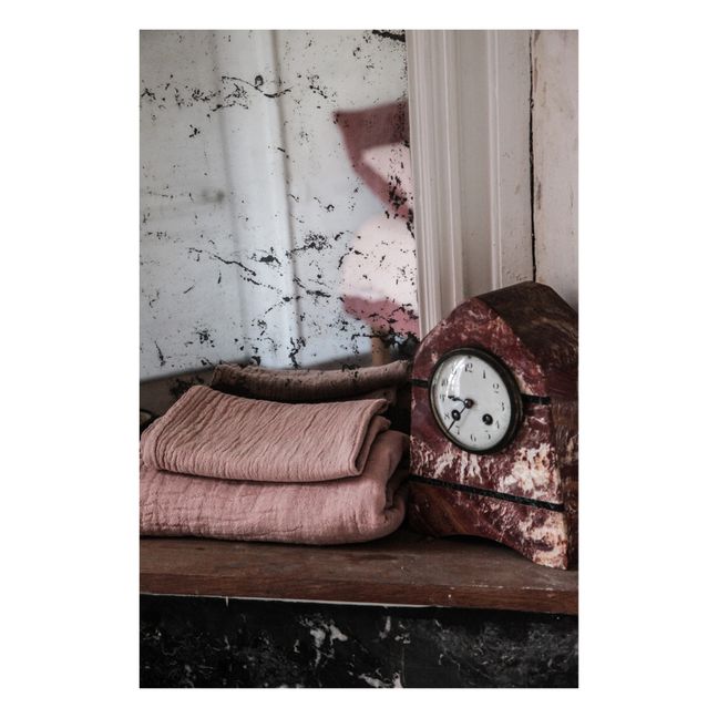 Ensemble de toilette Punto en jacquard de coton bio - Set de 2  | Lait