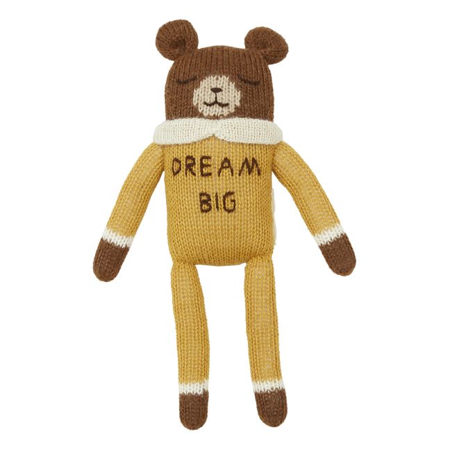 Doudou ours Dream Big Main Sauvage X Smallable Ocra