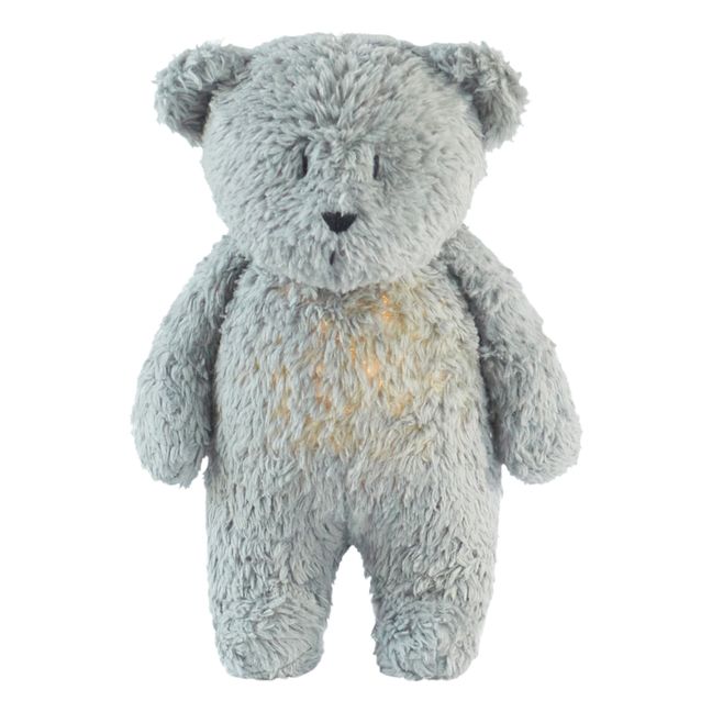 Musical Nightlight Teddy Bear | Grey blue
