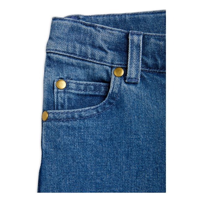 Straight Leg Organic Cotton Jeans Blue