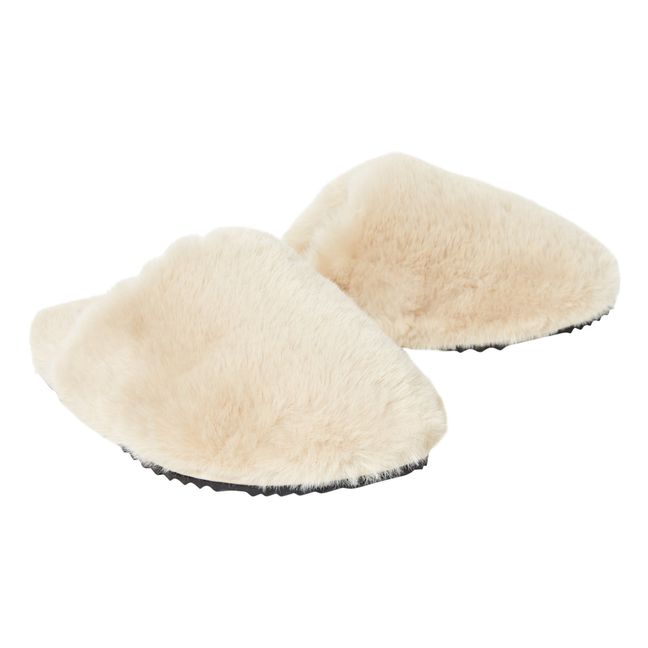 Chaussons Façon Fourrure Melody | Latte
