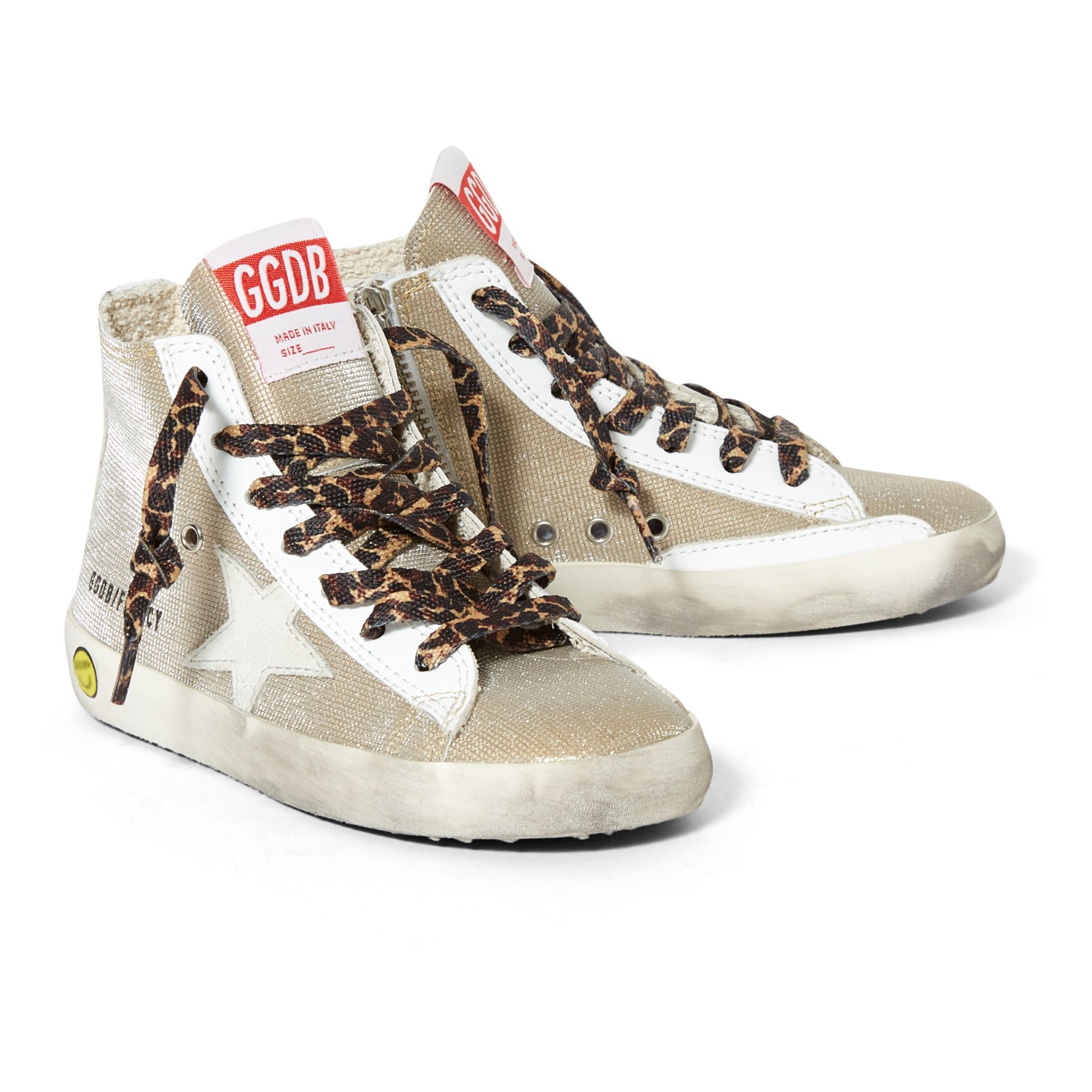 Francy Glitter High-Top Sneakers Gold- Product image n°1