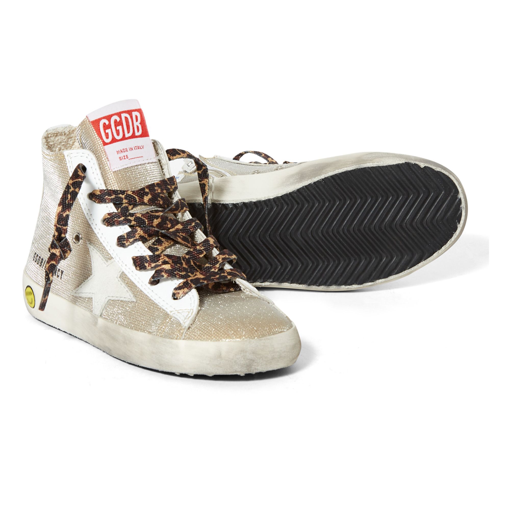 Francy Glitter High-Top Sneakers Gold- Product image n°2