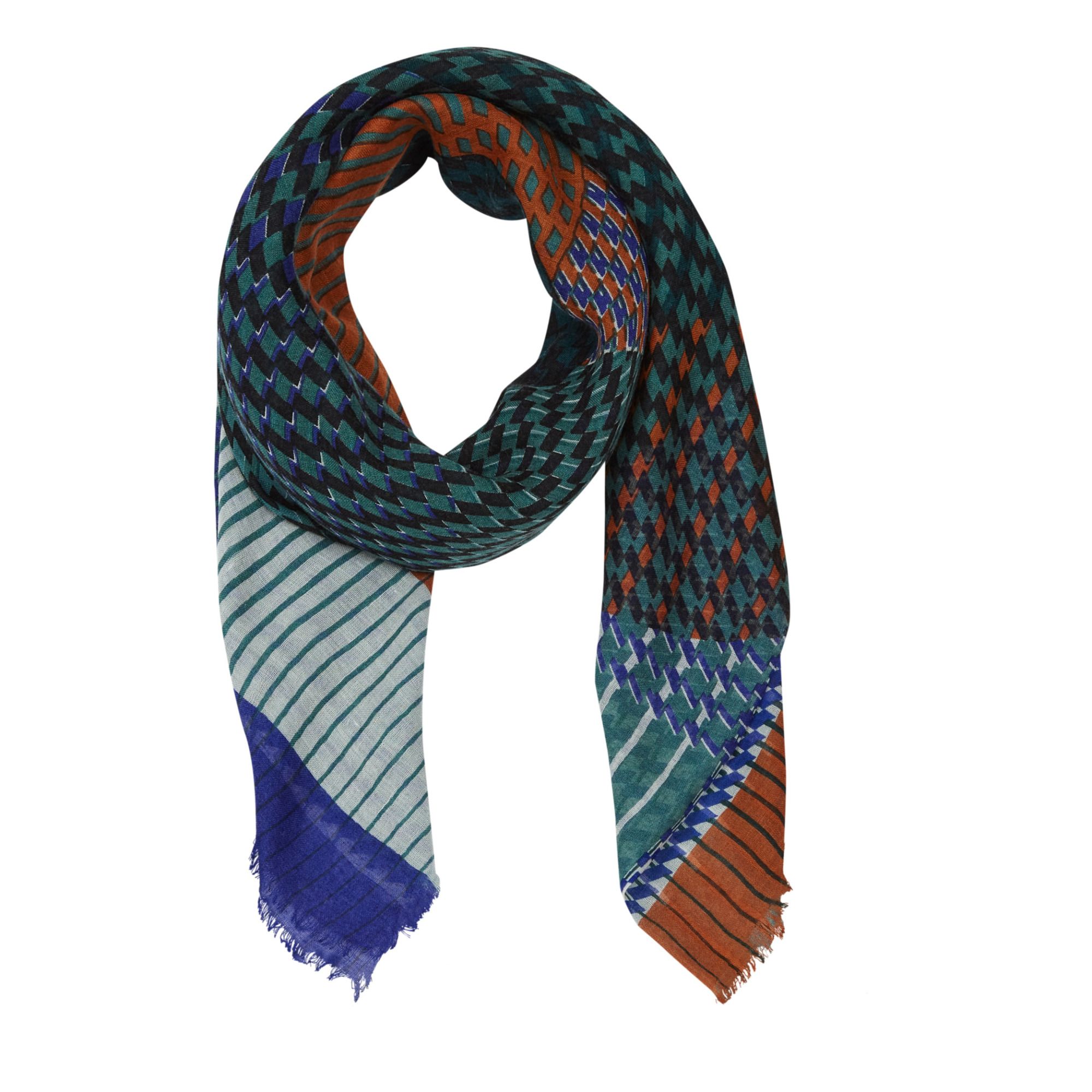 See Design Small Totem Wool Scarf